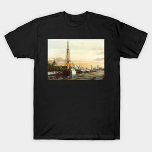 DISCOVERY MOORED ALONGSIDE EMBANKMENT LONDON T-Shirt